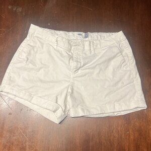 Old Navy White Chino Shorts - Size 8